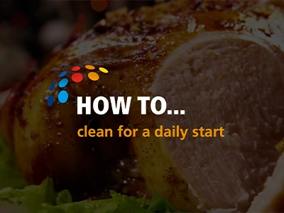 how to clean for a daily start with a frijado auto clean rotisserie