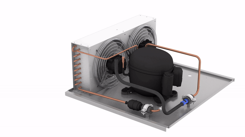Fri-Jado's self cleaning condenser fan