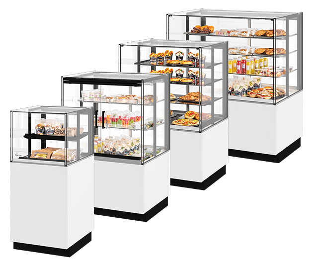 Fri-Jado MCC Range different food displays on stand